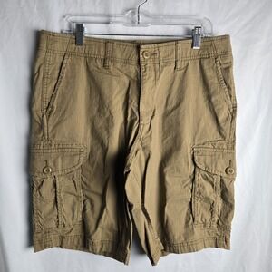 Sonoma Flexwear Cargo Shorts Mens 36 Brown Ripstop Utility Outdoor Casual